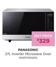Panasonic - 27l Inverter Microwave Oven offers at $329 in Bing Lee