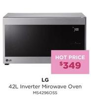 Lg - 42l Inverter Mirowave Oven offers at $349 in Bing Lee