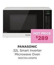 Panasonic - 32l Smart Inverter Microwave Oven offers at $289 in Bing Lee