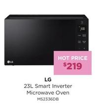 Lg - 23l Smart Inverter Microwave Oven offers at $219 in Bing Lee