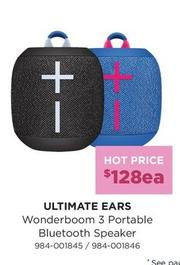 Bluetooth Speakers offers at $128 in Bing Lee