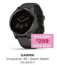 Garmin - Vivoactive 4s - Smart Watch offers at $299 in Bing Lee