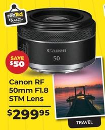 Canon - Rf 50mm F1.8 Stm Lens offers at $299.95 in Ted's Cameras