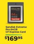 Memory Card offers at $169.95 in Ted's Cameras