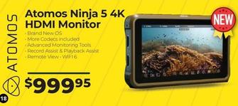 Atomos - Ninja 5 4k Hdmi Monitor offers at $999.95 in Ted's Cameras