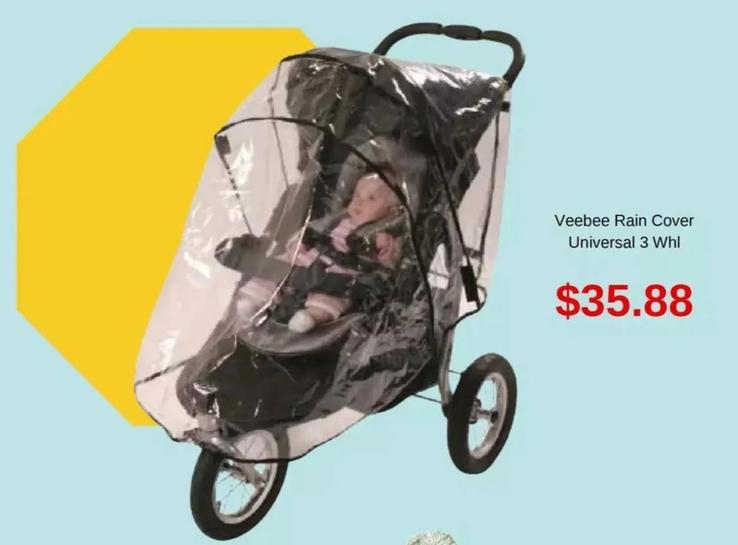 Veebee - Rain Cover Universal 3 Whl offers at $35.88 in Baby Bunting
