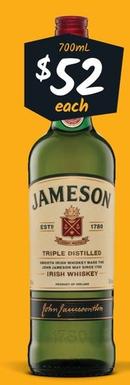 Jameson - Irish Whiskey offers at $53 in Cellarbrations