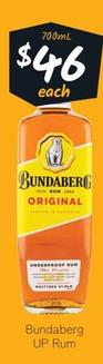 Bundaberg - Up Rum offers at $47 in Cellarbrations