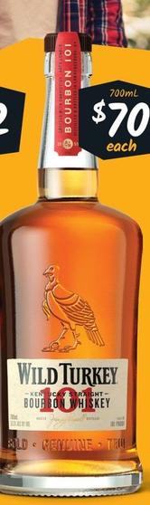 Wild Turkey - 101 Proof Kentucky Straight Bourbon Whiskey offers at $70 in Cellarbrations