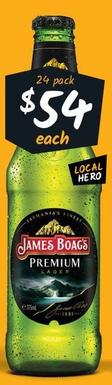 James Boag's - Premium Lager Stubbies 375ml offers at $54 in Cellarbrations