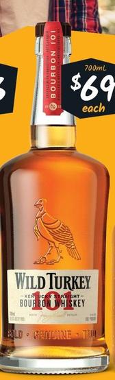 Wild Turkey - 101 Proof Kentucky Straight Bourbon Whiskey offers at $69 in Cellarbrations