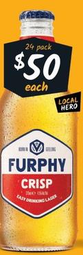 Furphy - Lager Stubbies 375ml offers at $50 in Cellarbrations