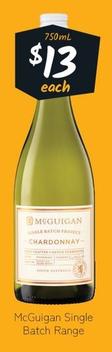 Mcguigan - Single Batch Range offers at $13 in Cellarbrations