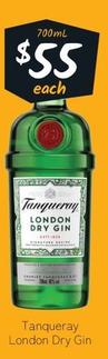 Tanqueray - London Dry Gin offers at $55 in Cellarbrations