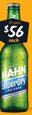 Hahn - Superdry 4.6 Stubbies 375ml offers at $56 in Cellarbrations
