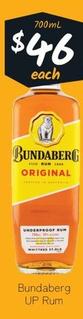 Bundaberg - Up Rum offers at $46 in Cellarbrations