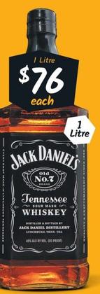 Jack Daniels - Old No.7 Tennessee Black Label Whiskey offers at $76 in Cellarbrations