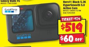 Gopro - Hero11 Black 5.3K HyperSmooth 5.0 Action Cam offers at $519 in JB Hi Fi