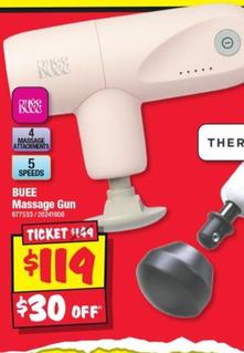 BUEE - Massage Gun offers at $119 in JB Hi Fi