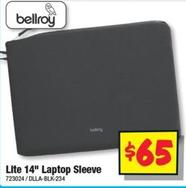 Bellroy - Lite 14" Laptop Sleeve offers at $65 in JB Hi Fi