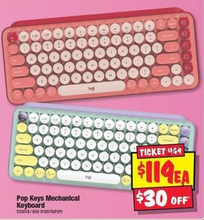 Logitech - Pop Keys Mechanical Keyboard offers at $119 in JB Hi Fi