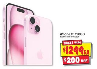 Apple - iPhone 15 128GB offers at $1299 in JB Hi Fi