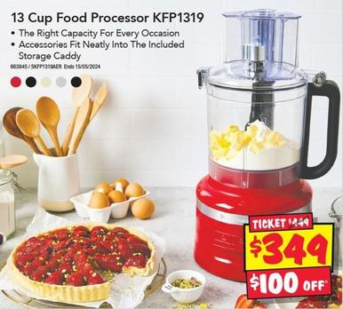 KitchenAid - 13 Cup Food Processor KFP1319 offers at $349 in JB Hi Fi