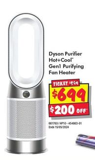 Dyson - Purifier Hot+Cool™ Gen1 Purifying Fan Heater offers at $699 in JB Hi Fi