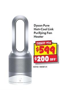 Dyson - Pure Hot+Cool Link Purifying Fan Heater offers at $599 in JB Hi Fi