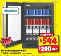 Hisense - 140 Can Beverage Centre offers at $594 in JB Hi Fi