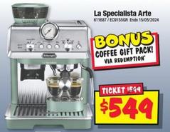 De Longhi - La Specialista Arte offers at $549 in JB Hi Fi