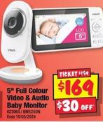Vtech - 5" Full Colour Video & Audio Baby Monitor offers at $169 in JB Hi Fi
