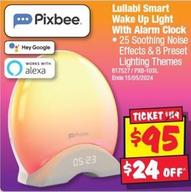 Pixbee - Lullabi Smart Wake Up Light With Alarm Clock offers at $95 in JB Hi Fi