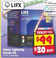 Lifx - Colour Lightstrip Starter Kit offers at $99 in JB Hi Fi