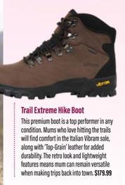 Trail Extreme Hike Boot offers at $179.99 in Aussie Disposals