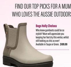 Bogs Holly Chelsea offers at $109.99 in Aussie Disposals