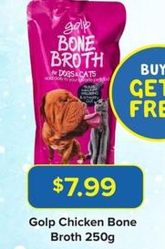 Golp - Chicken Bone Broth 250g offers at $7.99 in PetO
