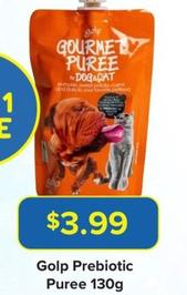Golp - Prebiotic Puree 130g offers at $3.99 in PetO