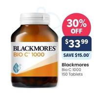 Blackmores - Bio C 1000 150 Tablets offers at $33.99 in Advantage Pharmacy