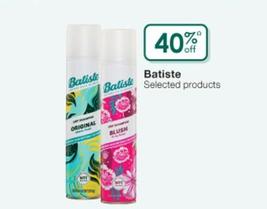 Batiste - Selected Products offers in Soul Pattinson Chemist