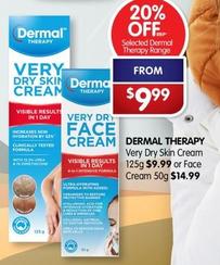 Dermal Therapy - Very Dry Skin Cream Or Face Cream 50g offers at $9.99 in Alliance Pharmacy