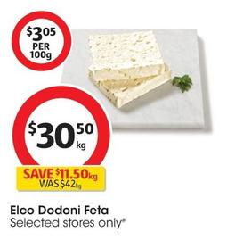 Elco Dodoni - Feta offers at $30.5 in Coles