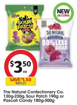 The Natural Confectionery Co - 130g-230g offers at $3.5 in Coles