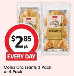 Coles - Croissants 3 Pack offers at $2.85 in Coles