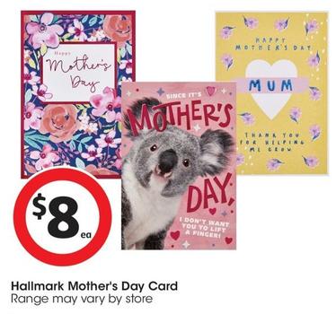 Hallmark - Mother's Day Card offers at $8 in Coles