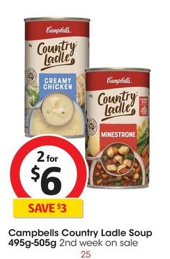 Campbell's - Country Ladle Soup 495g-505g offers at $6 in Coles