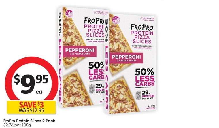 Fropro - Protein Slices 2 Pack offers at $9.95 in Coles