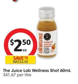 The Juice Lab - Wellness Shot 60ml offers at $2.5 in Coles