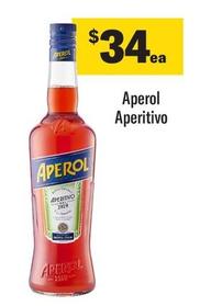 Aperol - Aperitivo offers at $34 in Coles