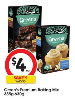 Green’s - Premium Baking Mix 385g-630g offers at $4 in Coles